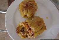 Dolma-Style Stuffed Peppers with Rice and Herbs