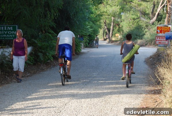 Bike riding in Cirali