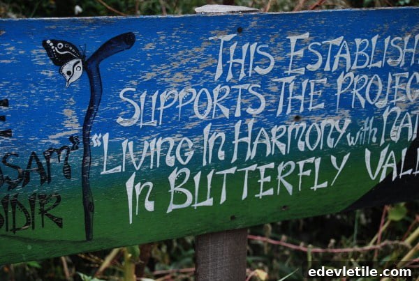 Living in harmony - The Butterfly valley motto