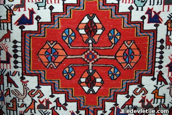 Making of a Turkish carpet