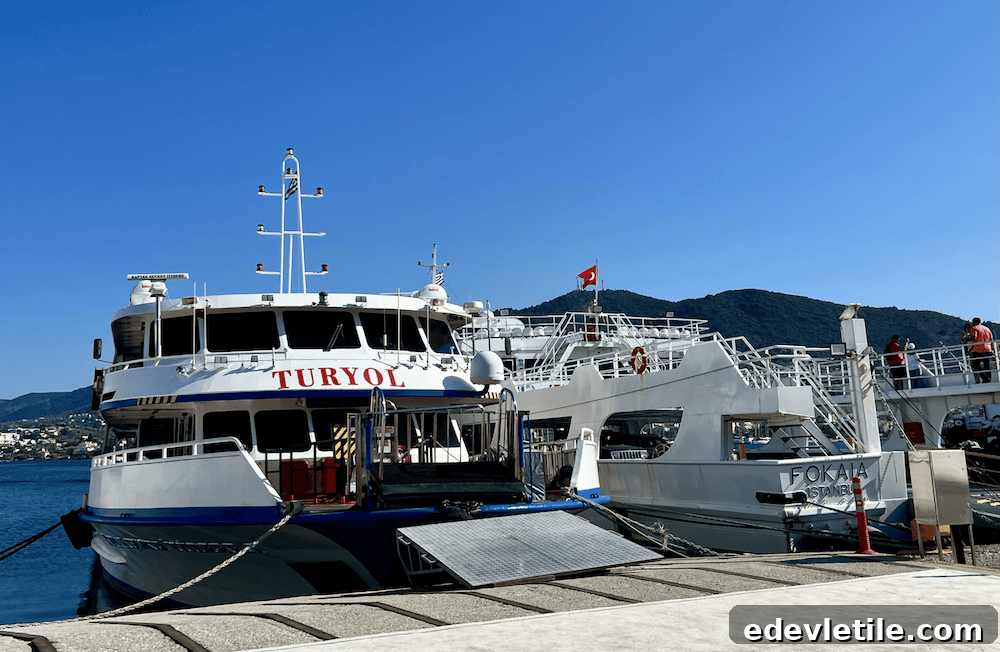 Ferry route map