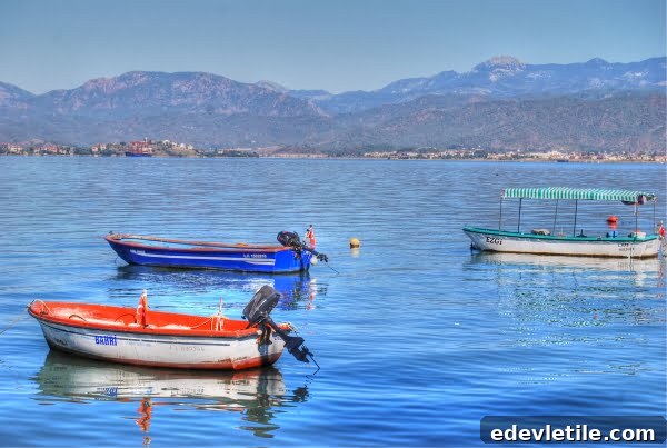 Boats in Fethiye harbour