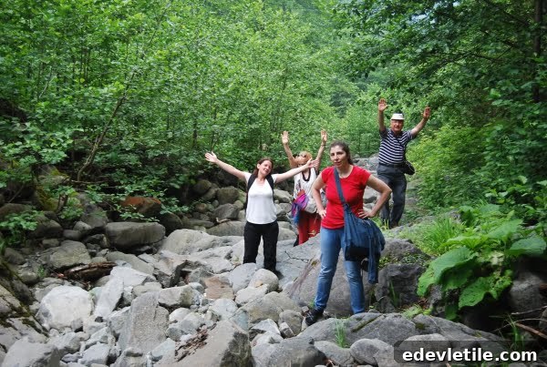 Group tour goksu waterfall