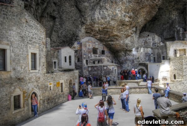 Courtyard of Sumela Monastery