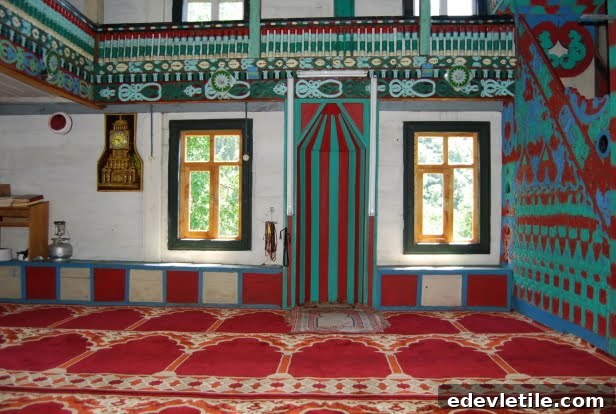 Wooden mosque in the black sea