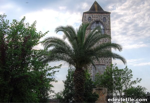 Clock tower of the Hagia Sophia in Trabzon