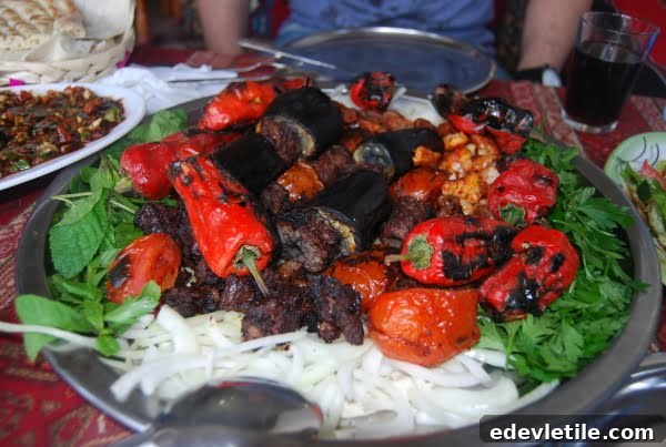 Mixed kebabs