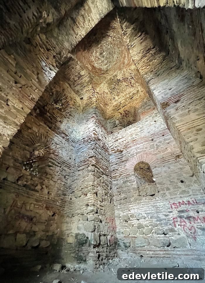 Inside Yoros Castle tower