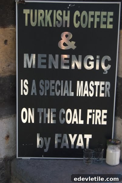 Turkish coffee sign in Gaziantep