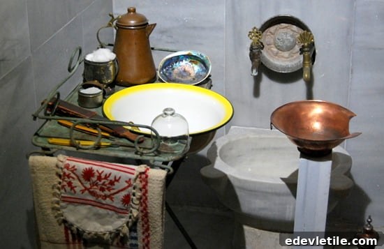 Old turkish bath utensils