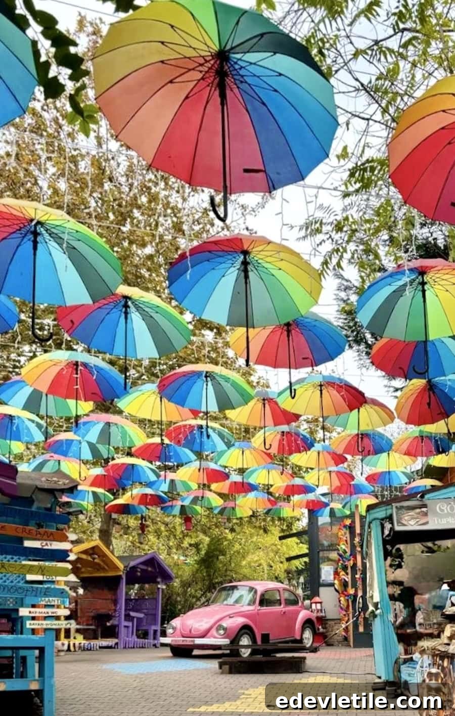 Karaköy umbrella alley photo