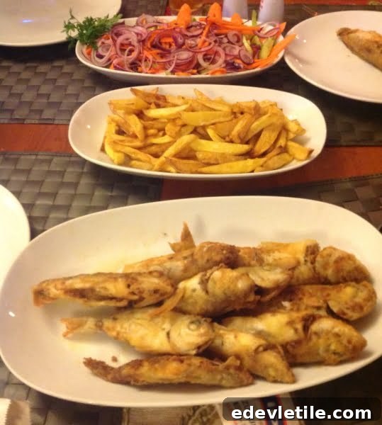 Fish dinner in Turkey