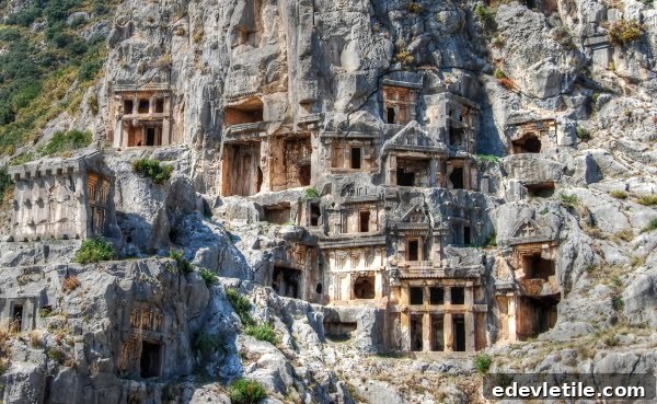 Myra rock tombs