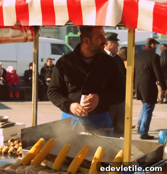 Street food seller in Istanbul