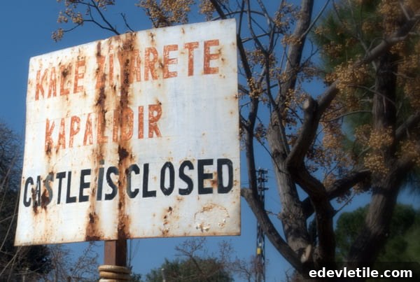 Selcuk castle is closed