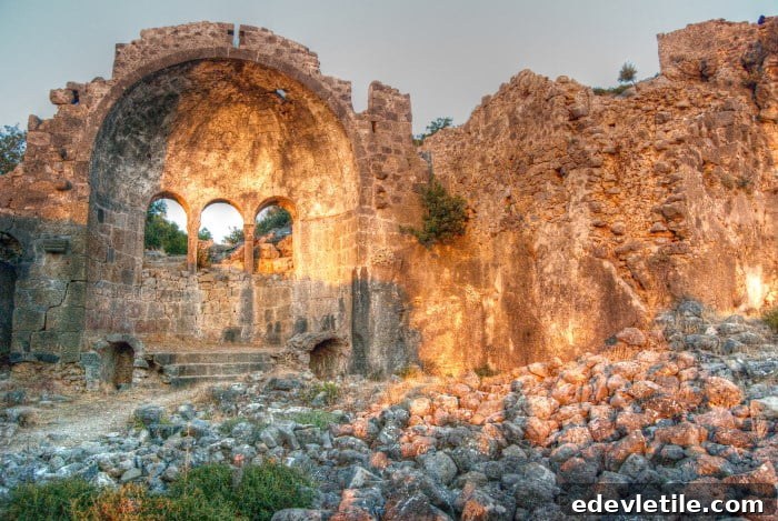 Church of Gemiler Island Fethiye Turkey