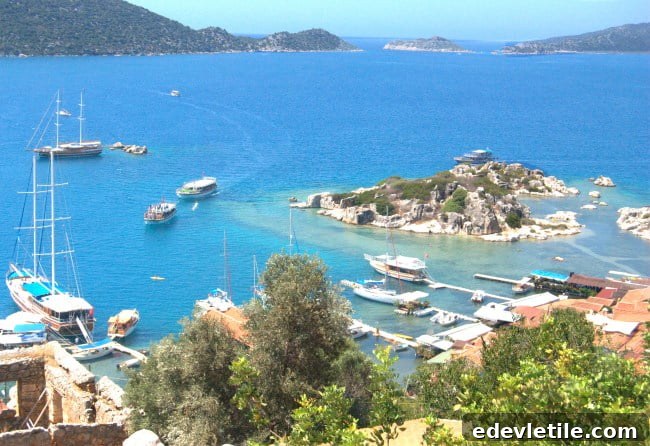 View from Simena castle Turkey
