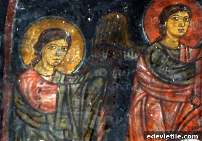 Fresco of Keslik Monastery in Turkey