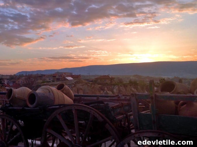 Sunrise in Ortahisar Cappadocia
