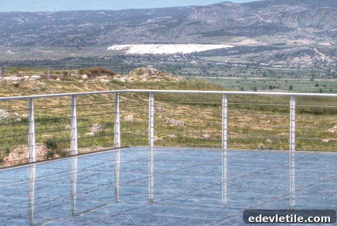 View of Pamukkale from Laodicea