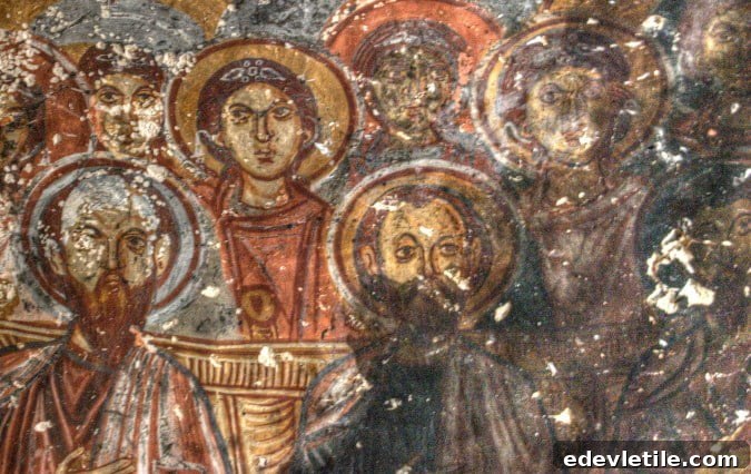 Soganli church frescoe