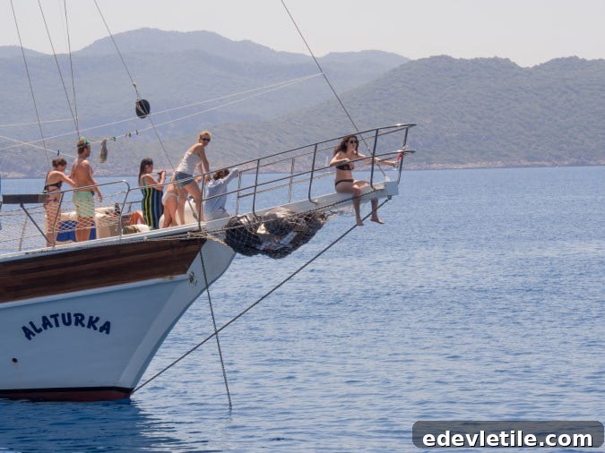 blue cruise of mediterranean Turkey