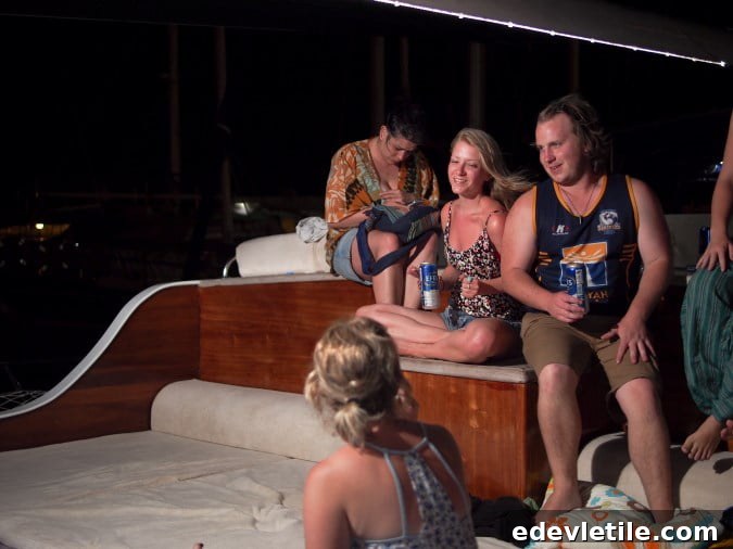 Evening times on a Blue Cruise