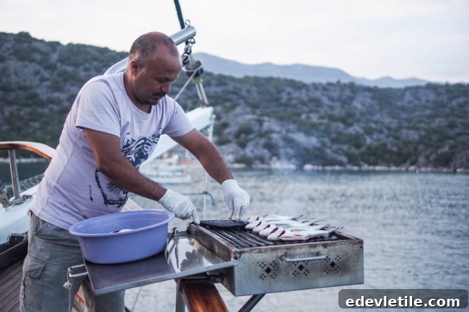 Food on Blue Cruise of Turkey