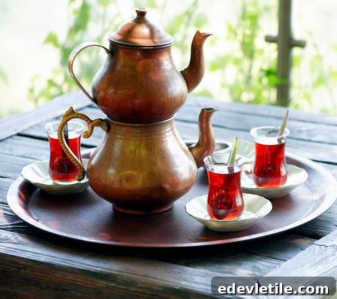 Turkish tea Caydanlik